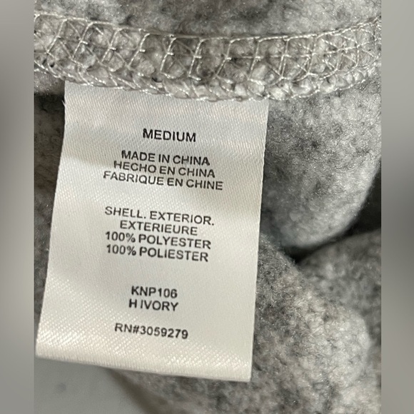 THREAD & Supply Light Heather Gray Fleece Joggers Medium Excellent Condition - Picture 6 of 8